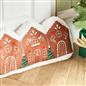 OHS Gingerbread House Draught Excluder Xmas Draft Wind Blocker Door Stopper