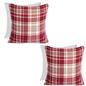 Woven Check Cushion Covers Tartan Pack of 2/4 Filled Case Pad Set 18
