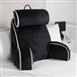 OHS Piped Edge Reading Pillow with Head Rest Super Soft Back Support Bed Sofa