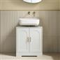 OHS Arch Under Sink Bathroom Cabinet with 2 Doors Wooden Under Basin Storage