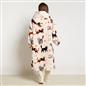 OHS Pet Prints Hoodie Blanket Sherpa Lined Fleece Wearable Throw Thermal
