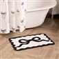 OHS Bows Bath Mat Soft Velvet Quick Dry Non-Slip Bathroom Shower Rug