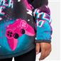 OHS Half Zip Hoodie Kids Print Oversized Sherpa Jumper Pullover Sweatshirt