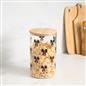 OHS Bows Food Container Airtight Bamboo Lid BPA-Free Plastic Kitchen Storage Jar