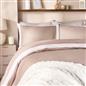 OHS Contrast Border Bedding Set Soft Microfibre Duvet Cover with Pillowcases