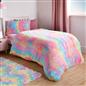 Tie Dye Duvet Cover Quilt Pillowcase Fluffy Fleece Warm Plush Soft Bedding Set