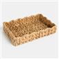 OHS Scallop Seagrass Tray Water Hyacinth Decorative Organiser Storage Basket