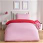 OHS Plain Duvet Cover & Pillowcase Reversible Bedding Set OR Fitted Sheet
