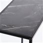 OHS Marble End Table Modern Console Bedroom Side Nightstand Metal Frame