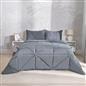 OHS Coverless Duvet Geo Quilted 7.5 TOG Bedding Set with Pillowcase Double King