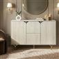 OHS Curved Look Sideboard Display Unit Buffet Cabinet Sideboard Cupboard Storage