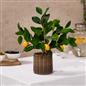 OHS Artificial Tree Plant Foliage in Basket Pot Palm Olive Leaves Tabletop Decor