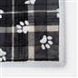 Check Fleece Pet Blanket Throw Over Bed Supersoft Plush Sherpa Warm Chair Sofa