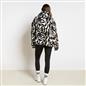 OHS Print Teddy Fleece Half Zip Jumper Womens Pullover Sweatshirt Long Sleeve