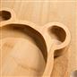 Wooden Bear Plate Kids Food Serving Board Natural Bamboo Kitchen Home Platter