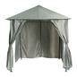 OHS Metal Garden Gazebo with Curtains Outdoor Party Tent Canopy Waterproof