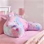 Unicorn Cuddle Cushion Teddy Fleece Reading Bed Pillow Chair Back Support Arms