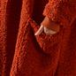 OHS Waterfall Cardigan Warm Teddy Fleece Open Front Wrap Loungewear Outwear