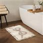 OHS Bows Bath Mat Soft Velvet Quick Dry Non-Slip Bathroom Shower Rug