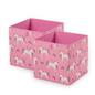 Storage Cube Boxes Unicorn 2/4 Pack Folding Space Saving Shoe Toy Cube Tidy Set