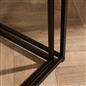 Nest of Tables Square Wood Top Modern End Side Living Room Home Decor Set of 2