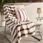 OHS Stripes Print Throw Soft Blanket Polar Fleece Lightweight Bedspread