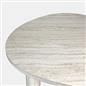 OHS 4 Legged Coffee Table Travertine Wood Effect Living Room Home Decor Modern
