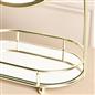 OHS Bow Swing Mirror Countertop Free Standing Pedestal Vanity Mirrors