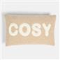 OHS Slogan Scatter Pillow Soft Boucle Sofa Bed Decor Filled Cushion Back Support
