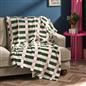 OHS Checkerboard Throw Ultra Soft Blanket Flannel Lightweight Bedspread