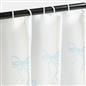 OHS Bows Shower Curtain with 12 Hooks Mould Proof Bathtub Curtains