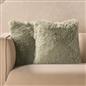 OHS Fluffy Cushion Covers 2 Pack Soft Fleece Square Pillowcases Home Decor