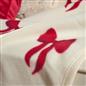 OHS Bows Throw Blanket Soft Polar Fleece Winter Thermal Bedspread Home Decor