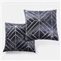 Velvet Cushion Covers Metallic Luxury Geometric Set of 2 or 4 Sofa Chair Inserts