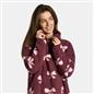OHS Print Teddy Fleece Half Zip Jumper Womens Pullover Sweatshirt Long Sleeve