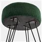 Stool Boucle Fleece Chair Dressing Table Vanity Seat Pouffe Home Spa Foot Rest
