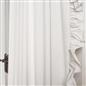 Frill Voile Net Curtains 2 Window Panels Sheer Rod Slot Top Textured Pair Set