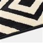 OHS Contrast Geo Rug Tufted Non Slip Soft Modern Carpet Living Room Bedroom