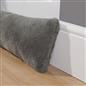 Faux Fur Fleece Draft Excluder Window Insulation Weather Draught Door Stopper