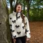 OHS Bows Half Zip Hoodie Teddy Fleece Winter Thermal Jumper Pullover Sweatshirt