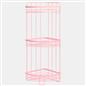 OHS 3 Tier Shower Caddy Bathroom Organiser Plastic Freestanding Corner Shelf