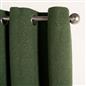 OHS Boucle Eyelet Curtains Blackout Pair Ready Made Ring Top Energy Saving
