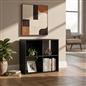OHS Oslo Cube Storage Wood Effect Bookcase Freestanding Open Shelf Unit