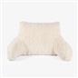 OHS Cable Knit Bolster Cuddle Cushion Fleece Back Support Filled Reading Pillow