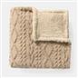 OHS Cable Knit Throw Soft Fleece Family Large Blanket Thermal Bedspread