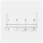 OHS Marble Over-the-Door Hook Hanger Heavy Duty Coats Towel Rack