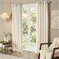 OHS Eyelet Curtains Embossed Bows 2 Pair of Ready Made Ring Top Home Decor
