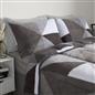 OHS Geometric Teddy Fleece Coverless Duvet Quilt Bedding Set 10.5 TOG Pillowcase