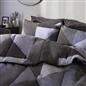 OHS Geometric Teddy Fleece Coverless Duvet Quilt Bedding Set 10.5 TOG Pillowcase