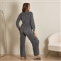 OHS Jumpsuit Teddy Fleece Long Elasticated Waist 1Onesie Warm Soft PJ Loungewear